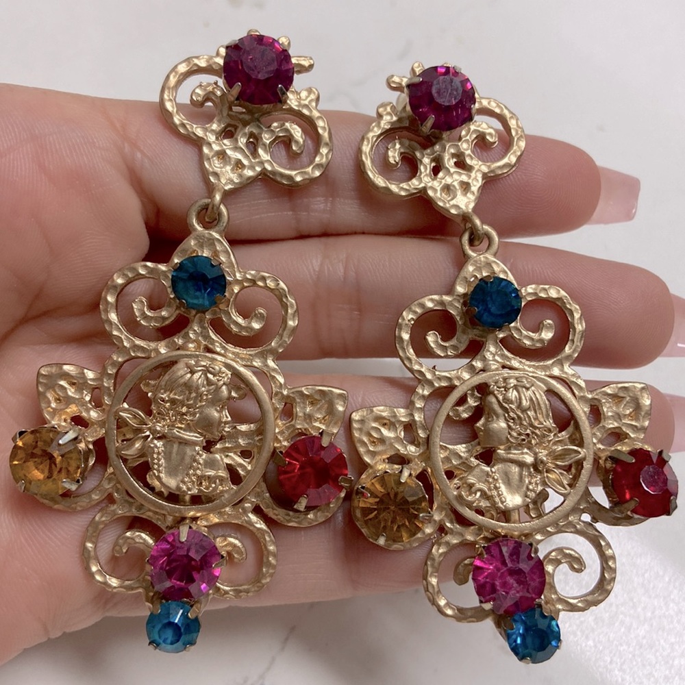 ⚜️ VINTAGE STYLE EARRINGS LARGE